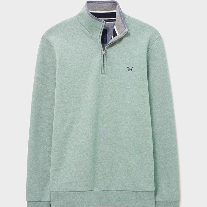 Crew Classic Half Zip Sweatshirt Trellis Marl 3
