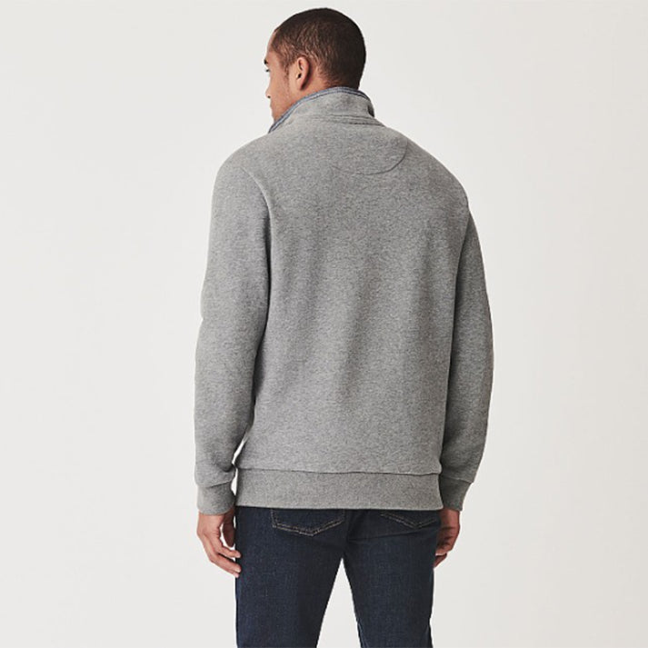 Crew Classic Men's Half Zip Sweatshirt Grey Marl 3