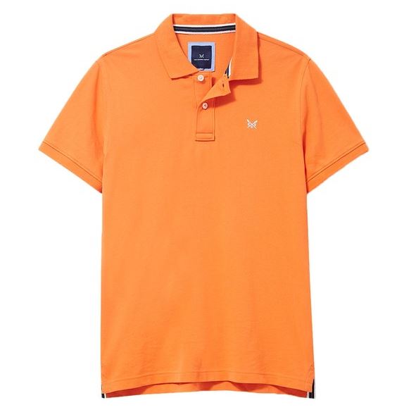 Crew Classic Pique Polo Shirt Coral Rose 1