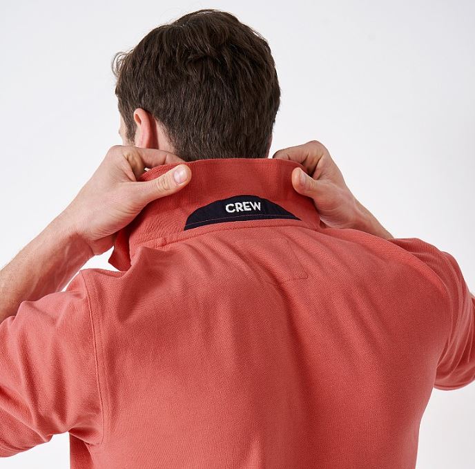 Crew Classic Pique Polo Shirt Spiced Coral 7