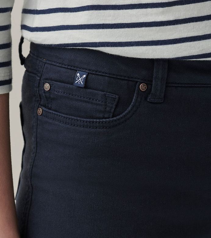 Crew Clothing Ladies Cropped Jeans Heritage Navy 3