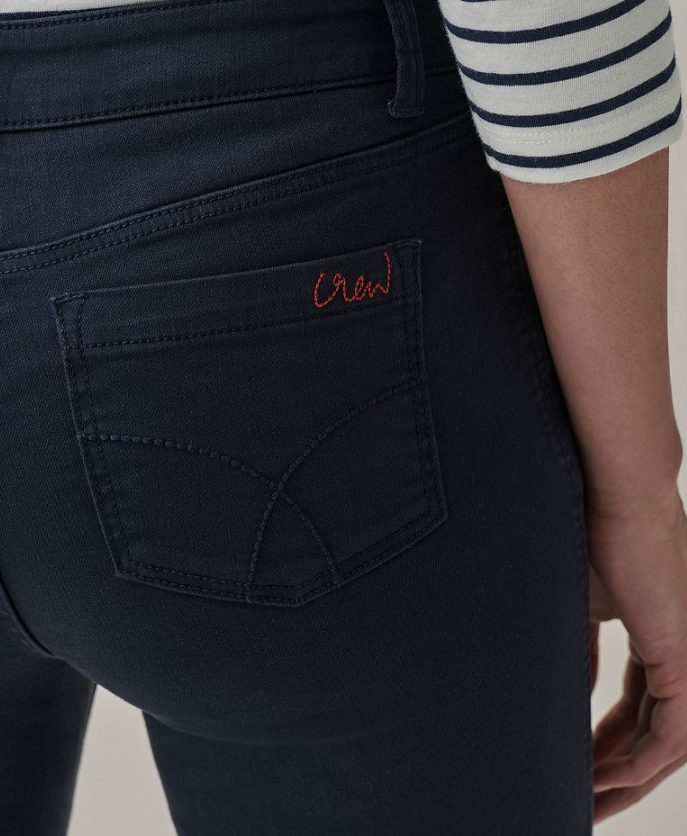Crew Clothing Ladies Cropped Jeans Heritage Navy 4