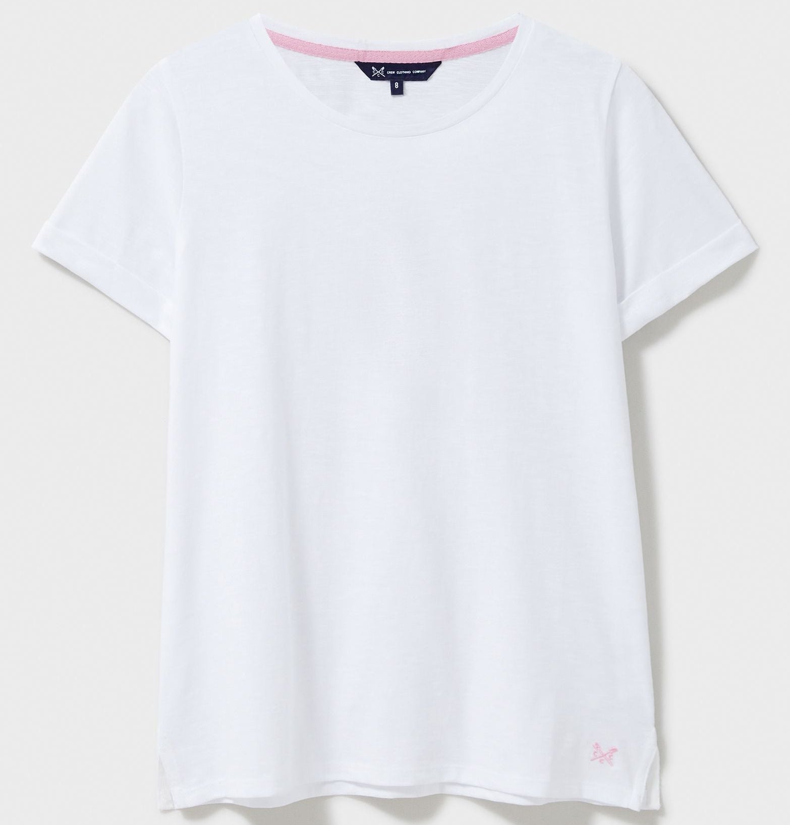 Crew Clothing Perfect Slub T-shirt White 2