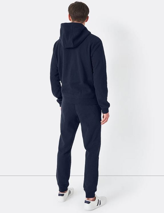 Crew Men's Crossed Oars Zip Through Hoodie Navy 4