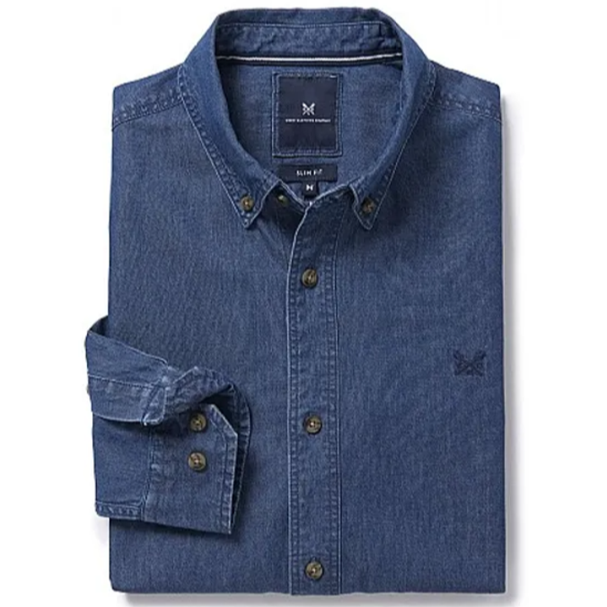 Crew Slim Fit Darwell Denim Blue Shirt 1