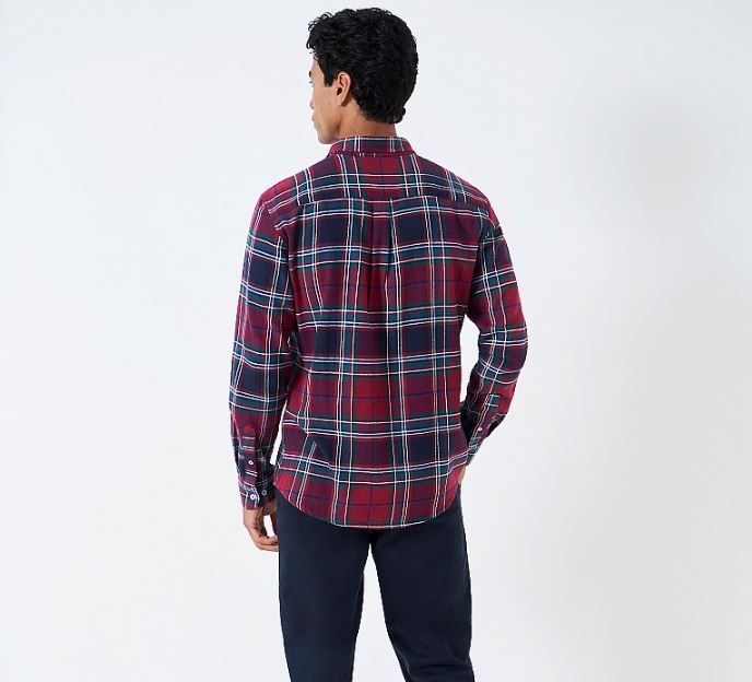Crew Spencer Flannel Check Shirt Red-White-Green 3