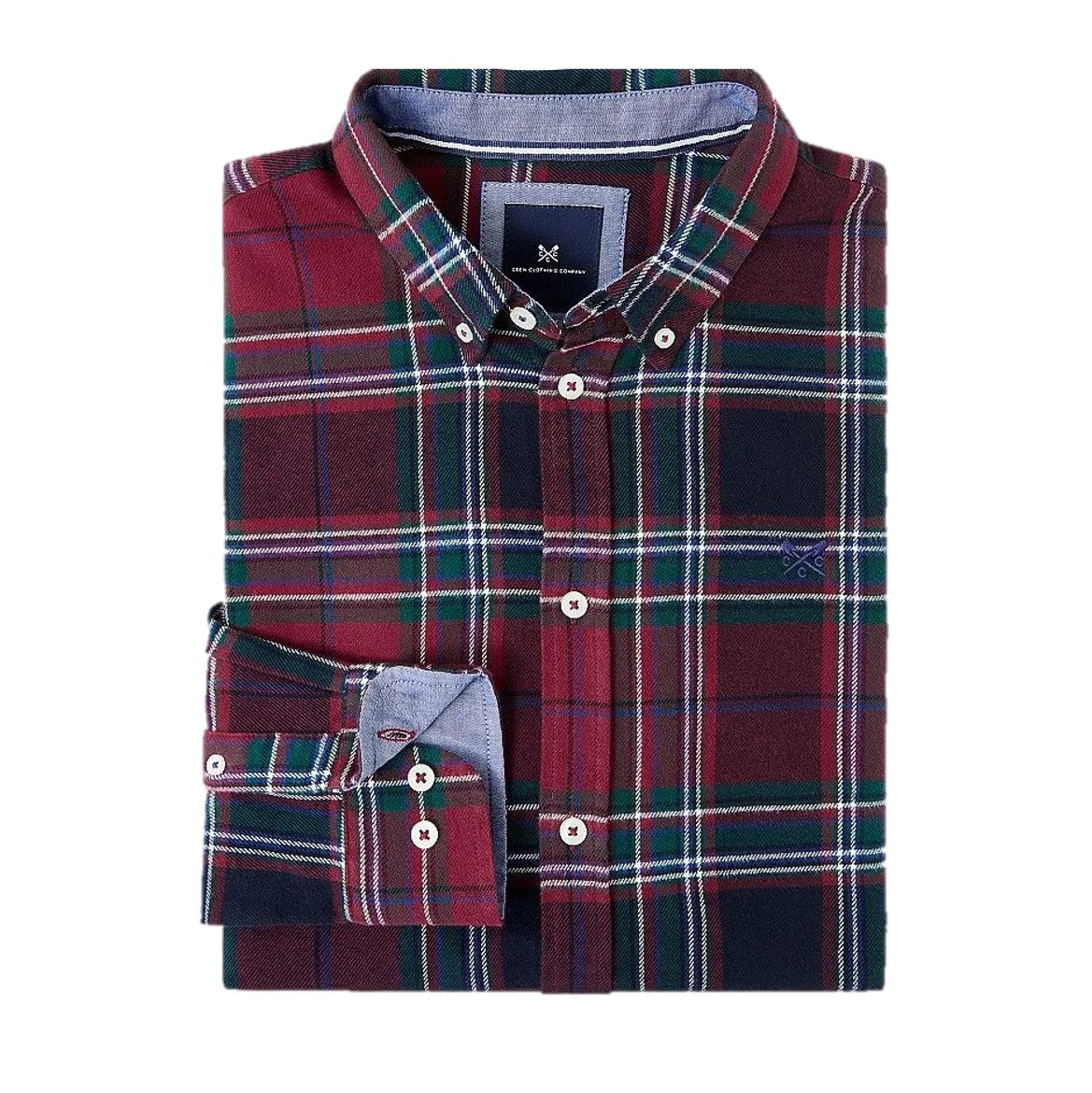 Crew Spencer Flannel Check Shirt Red-White-Green 1