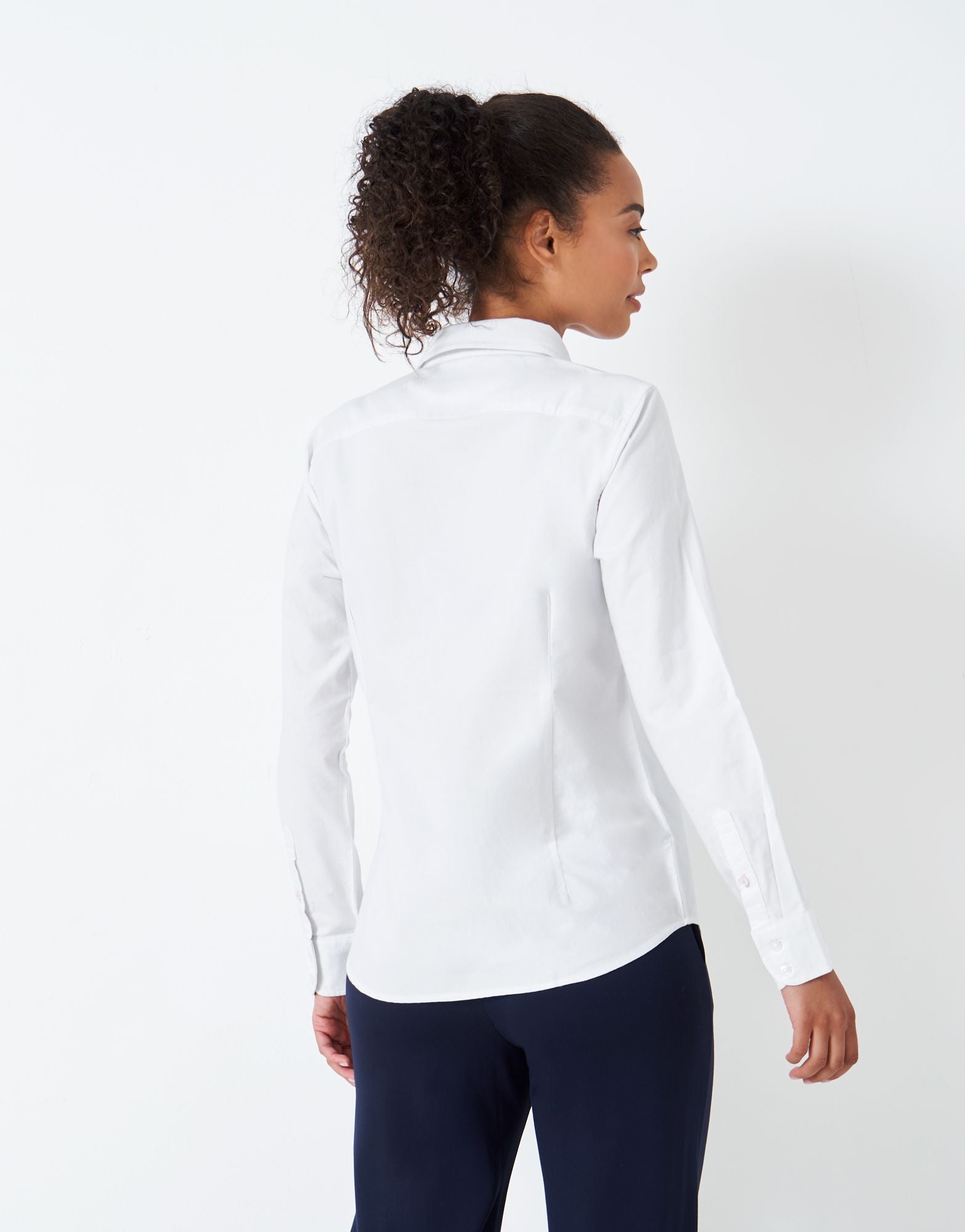 Crew Women's Bracken Oxford Shirt White 4
