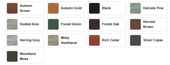 Cuprinol 5 Year Ducksback - Colours