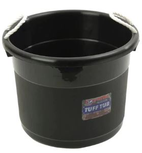 Curver Tuff Tub Black Bucket 69L