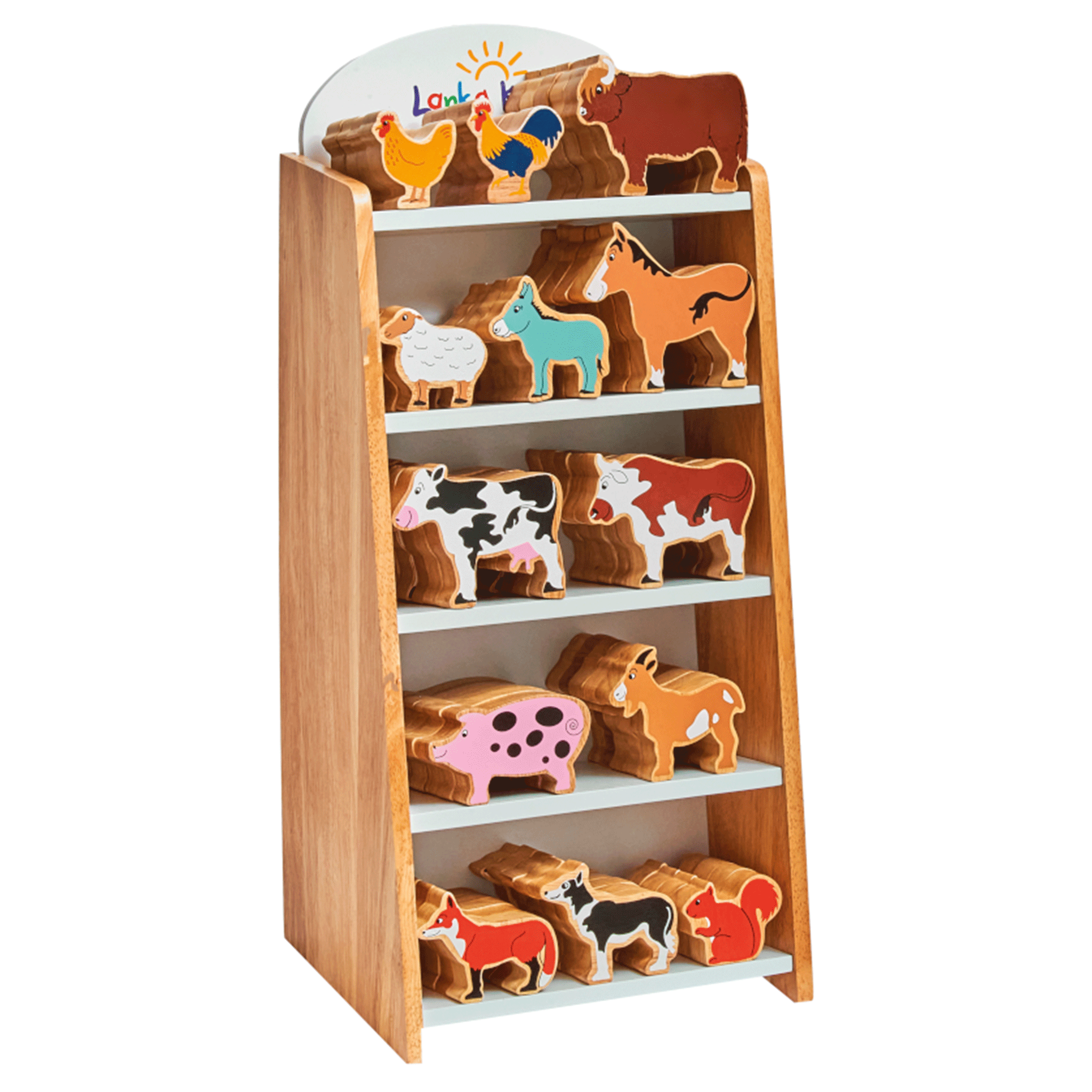 Lanka Kade Wooden Donkey Toy Grey