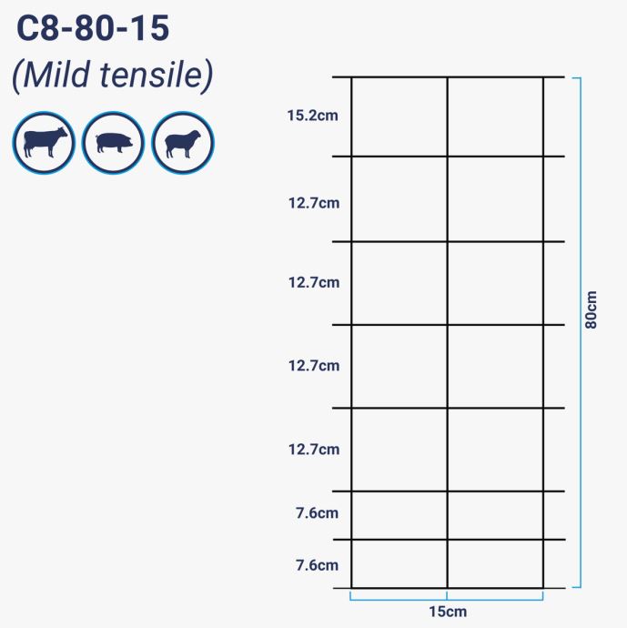 Diamond Hinge Joint 50M Medium Stock Fence C8.80.15. 2