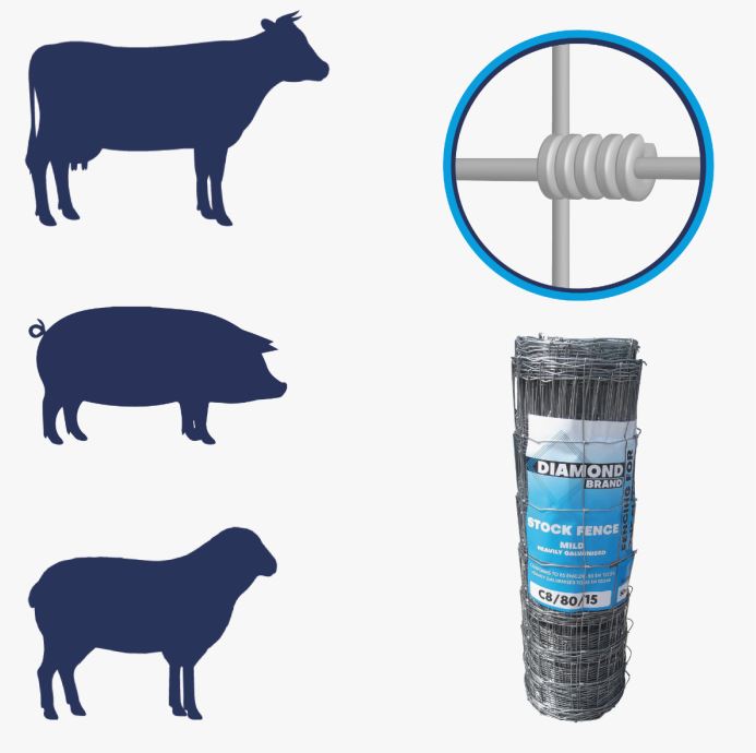 Diamond Hinge Joint 50M Medium Stock Fence C8.80.15.