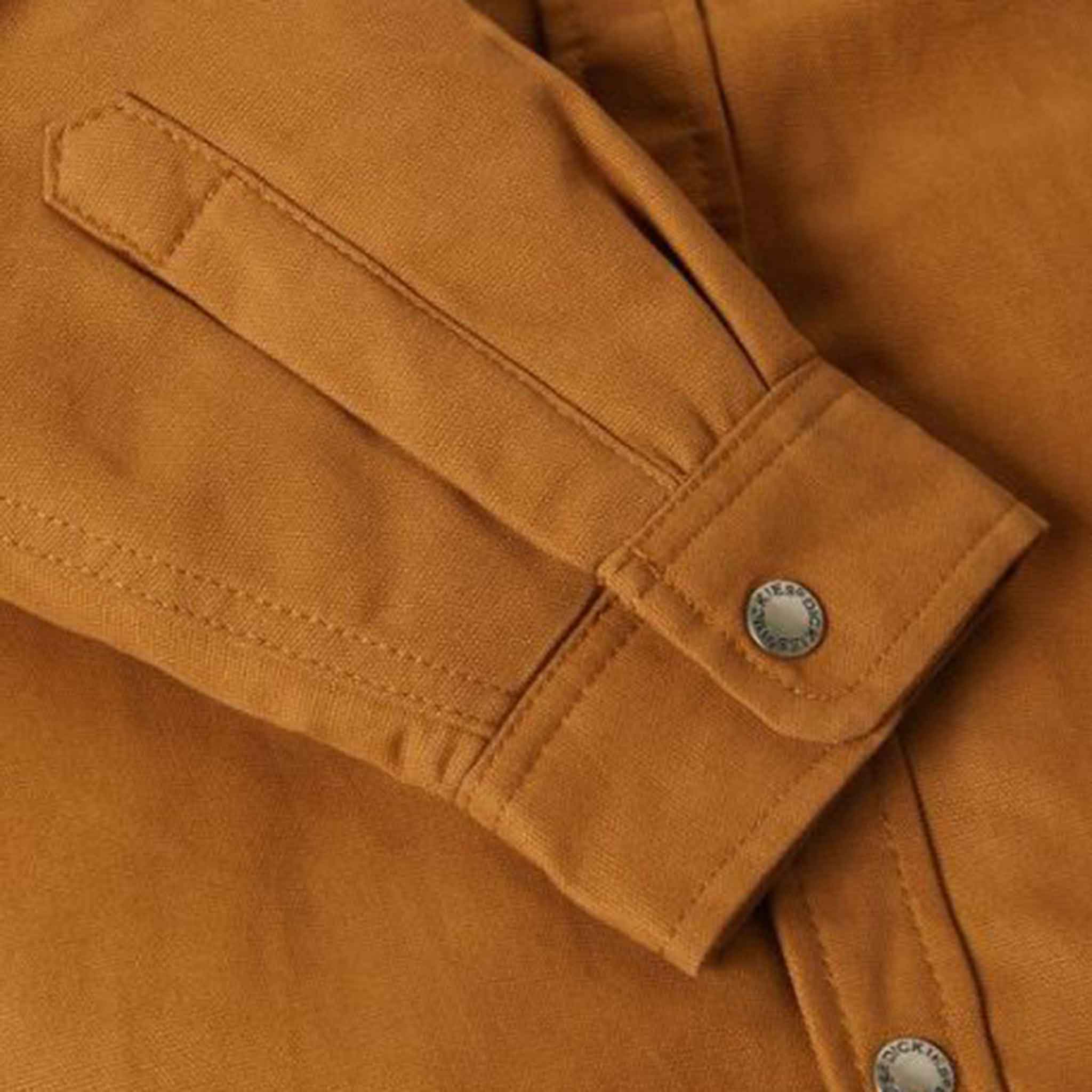 Dickies-Duck-Shirt-Men's-Canvas-Jacket-Brown-6