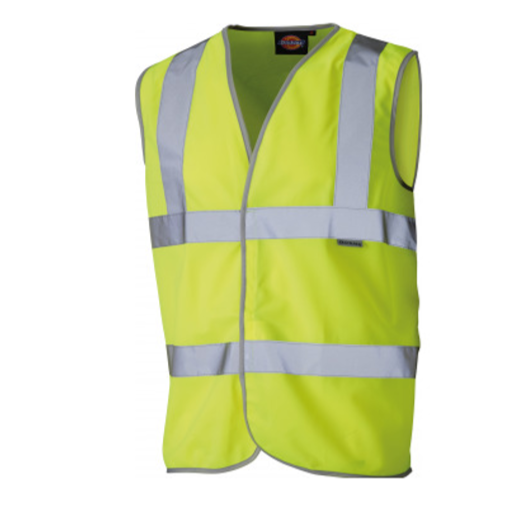 Dickies Hi-Visibility Highway Safety Waistcoat Yellow 1