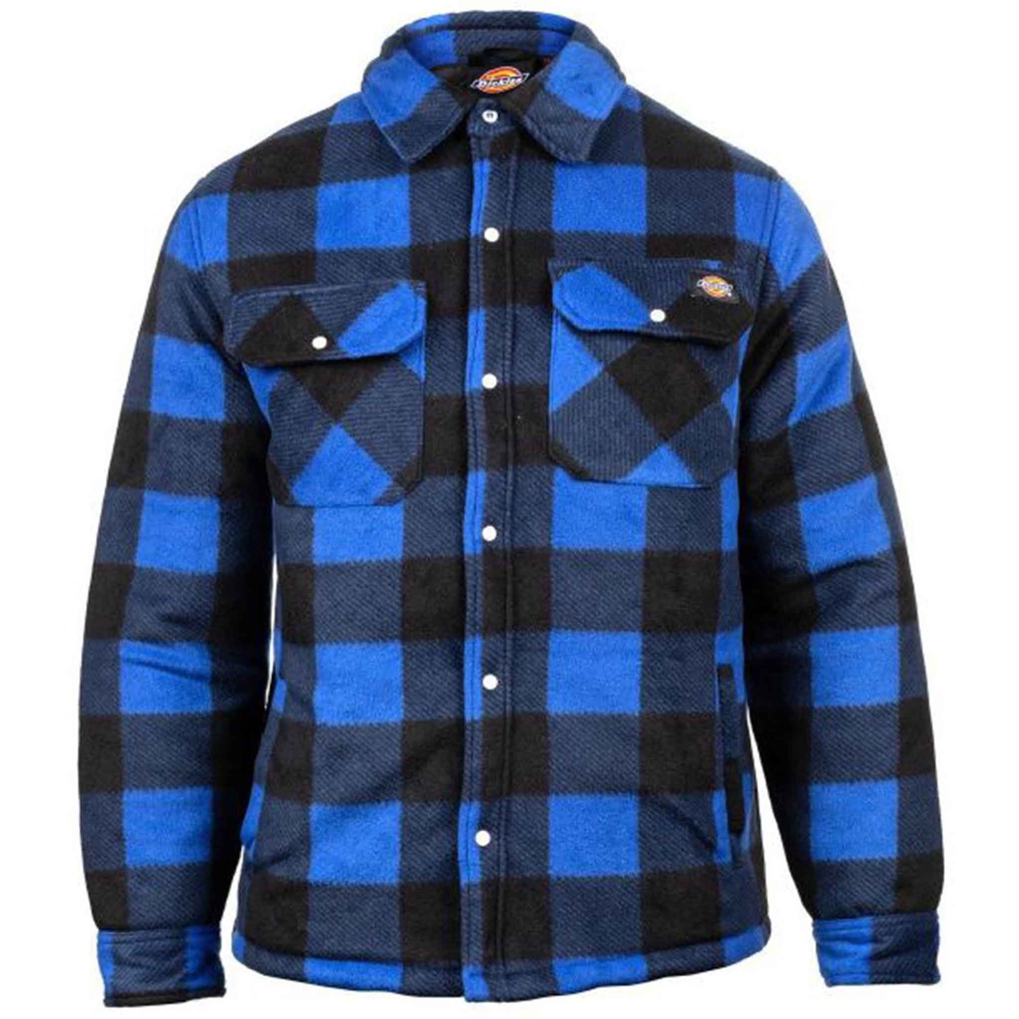 Dickies-Portland-Men's-Padded-Shirt-Jacket-Blue-5
