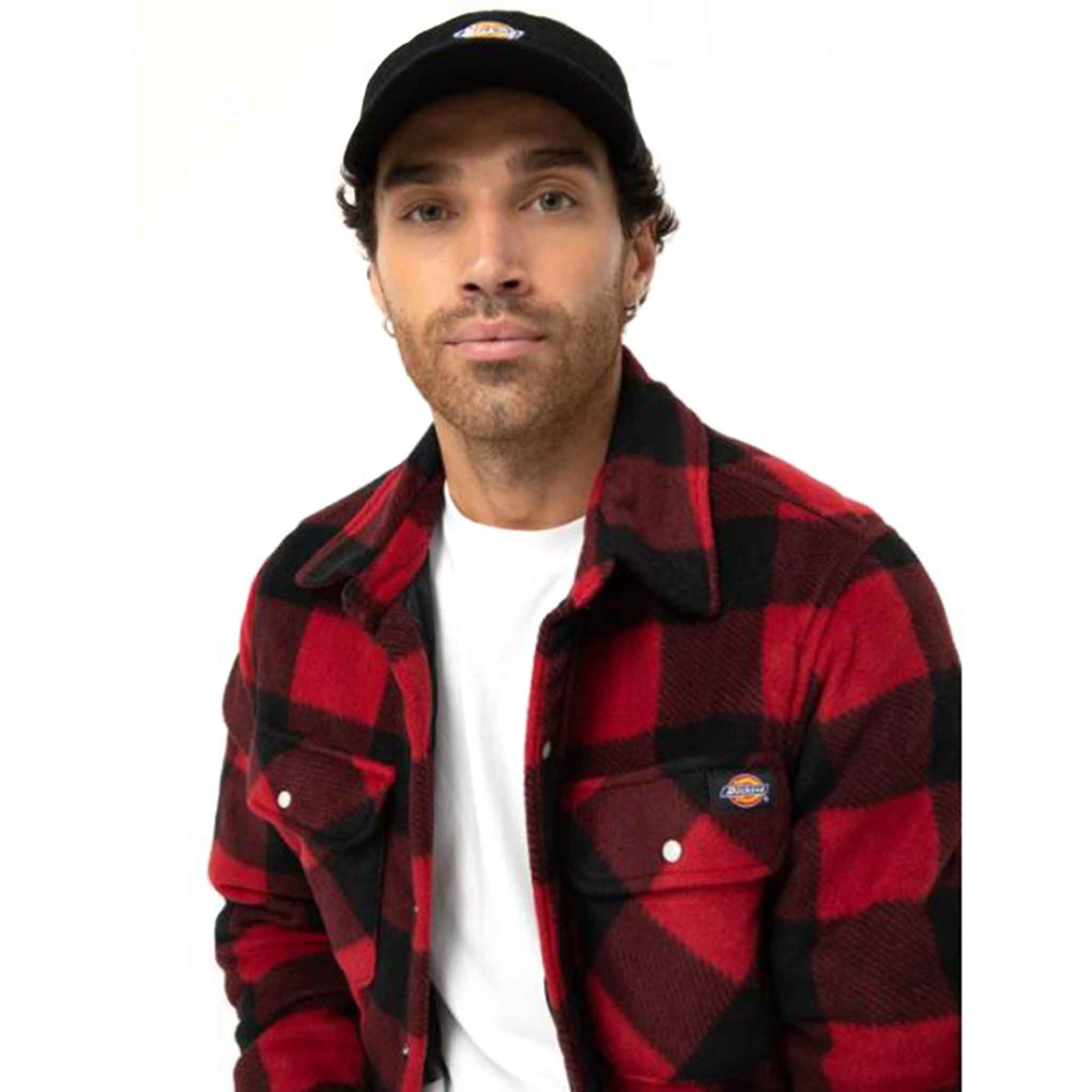 Dickies-Portland-Men's-Padded-Shirt-Jacket-Red-6