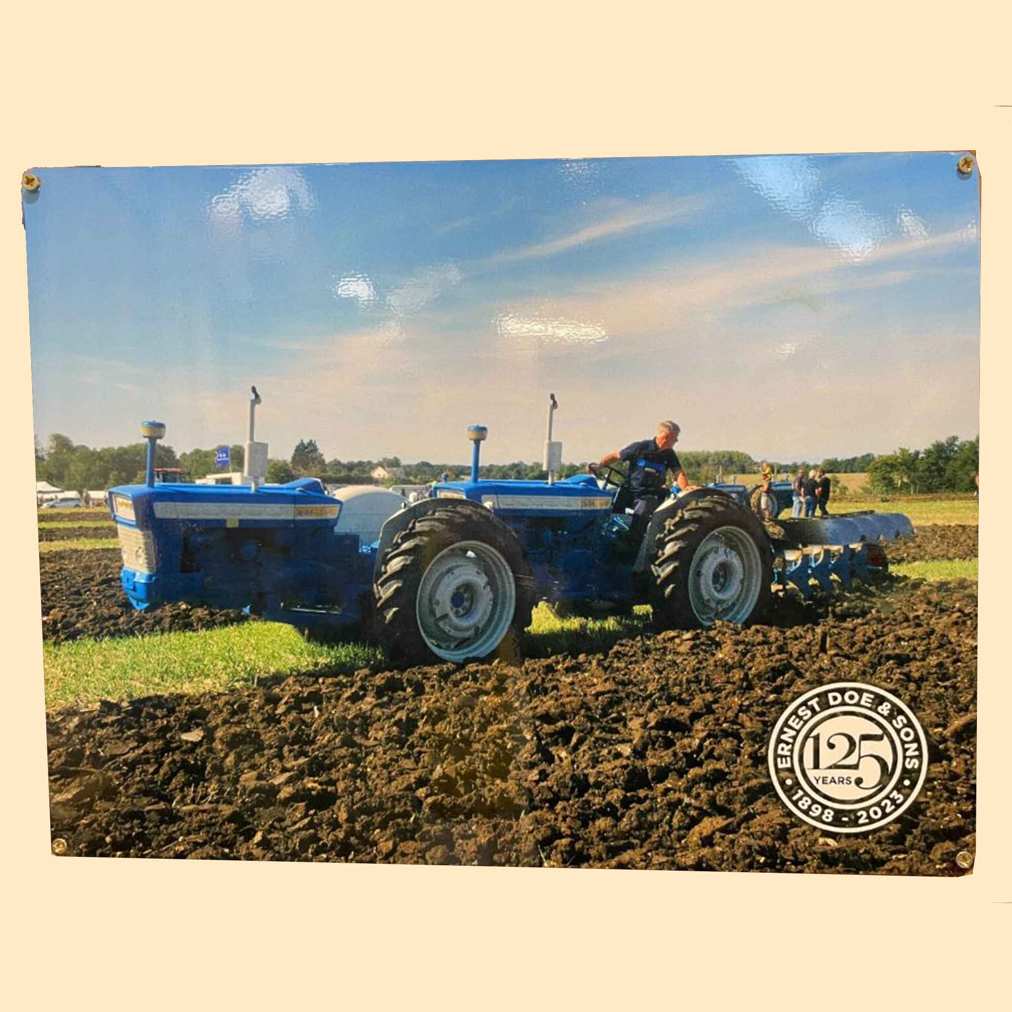 Doe 130 Triple D Tractor Large Metal Sign 125 years Special 30x40cm
