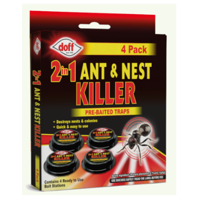 Doff 2in1 Ant & Nest Killer Pre-Baited Traps