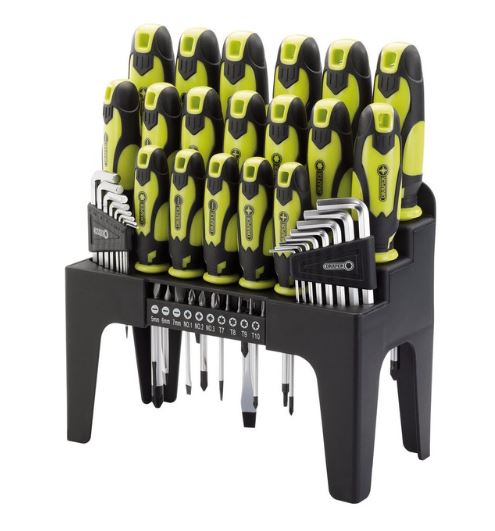 Draper 44pc Screwdriver, Hex Key & Bit Set 1