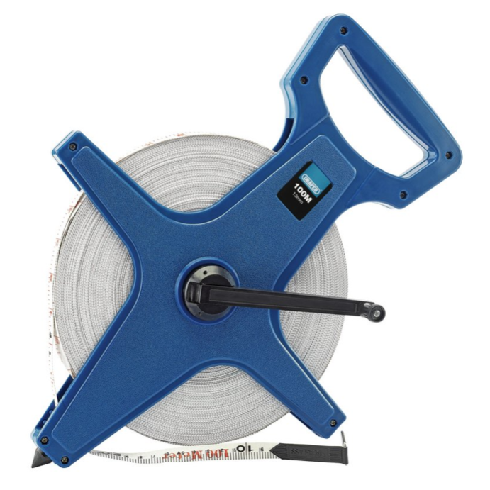 Draper 51091 100m-300ft Fibreglass Surveyors Tape