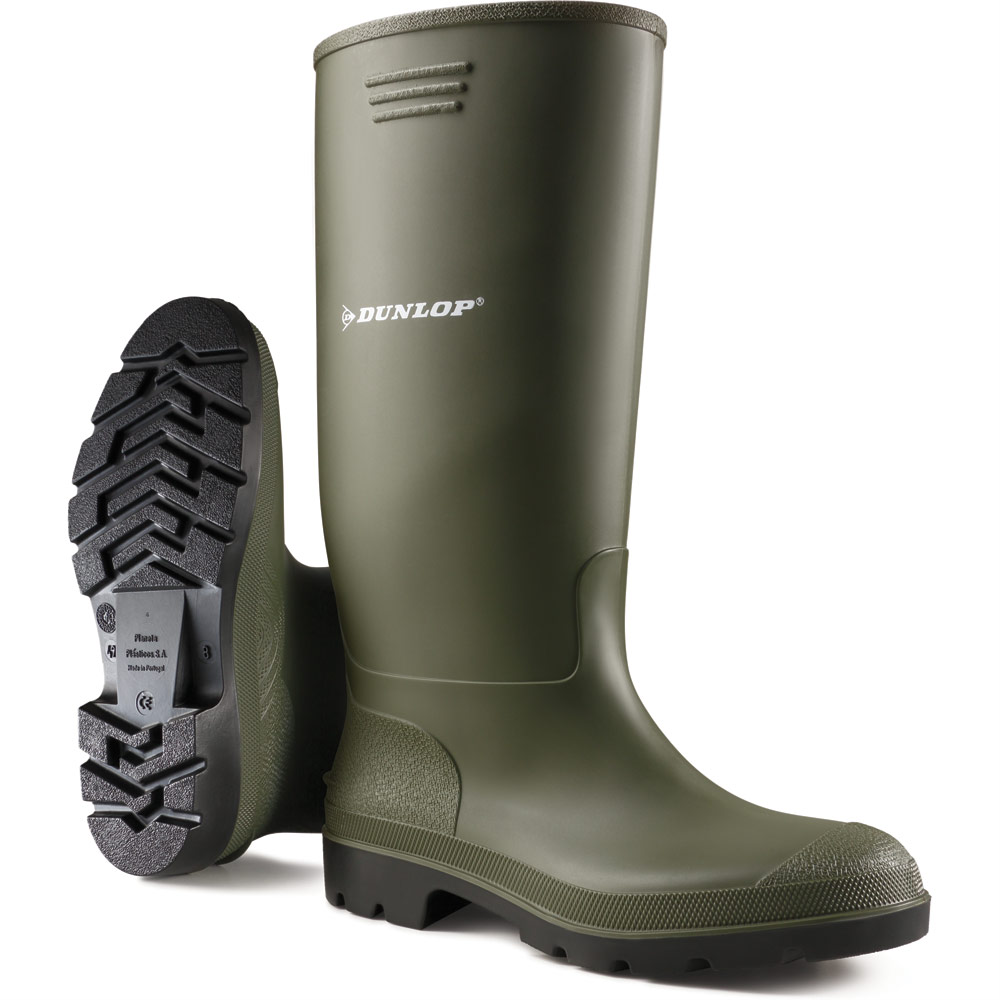 Dunlop Pricemaster Green PVC Wellington Boot
