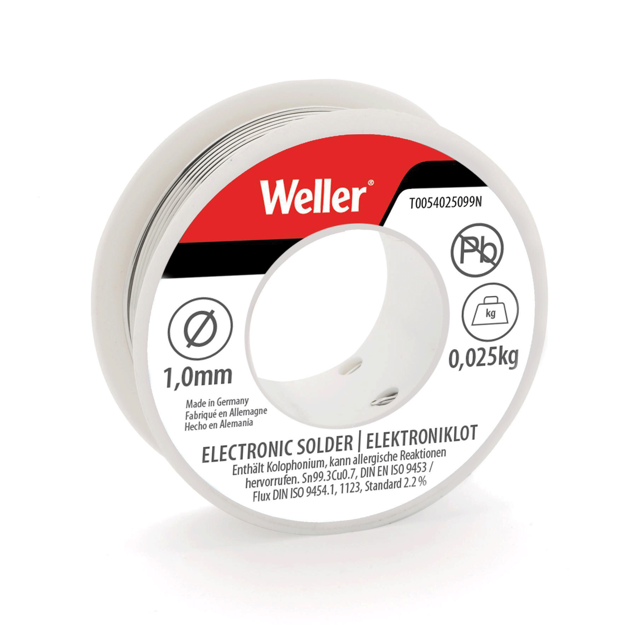 Weller Electronic Solder EL99 - 25g Reel