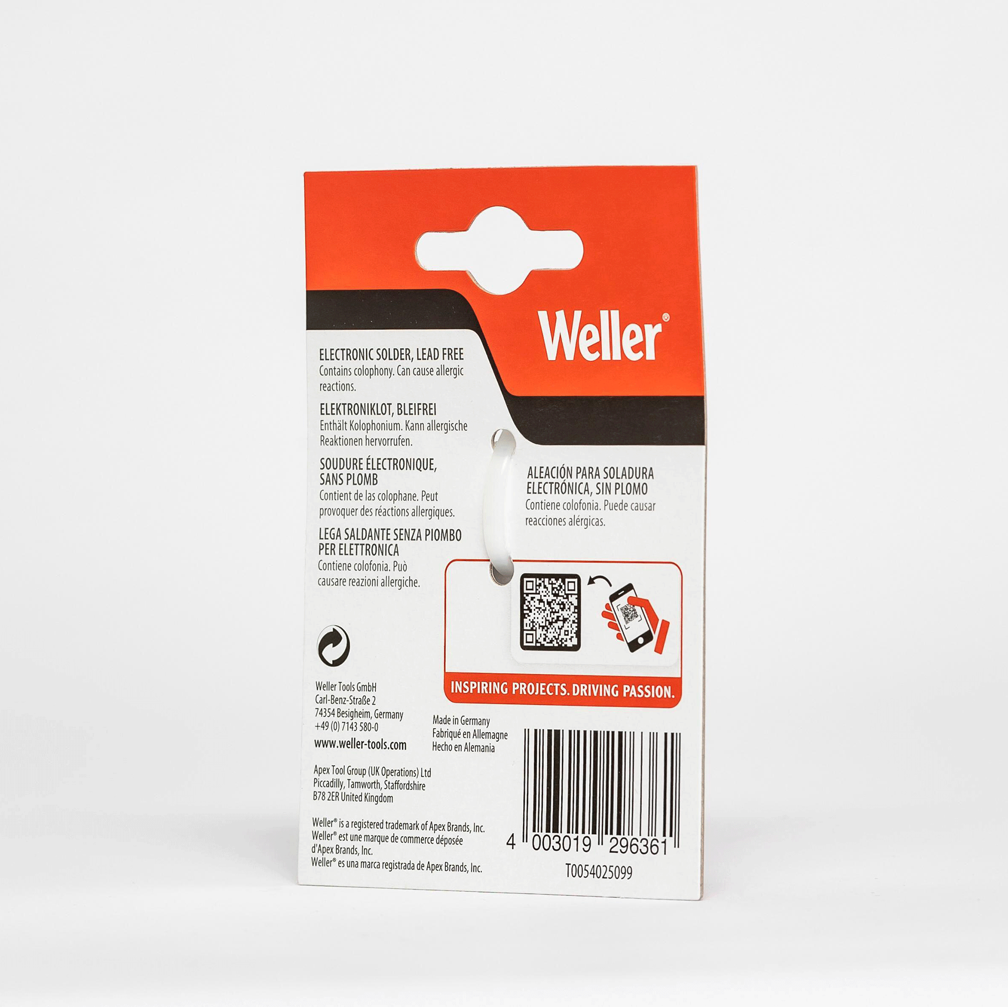 Weller Electronic Solder EL99 - 25g Reel