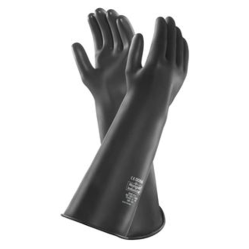 Emperor Medium Weight 17inch Black Latex Gloves