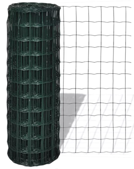 Eurofence Plus Green PVC Coated Rectangular Mesh Fence 1000mm x 10M 2