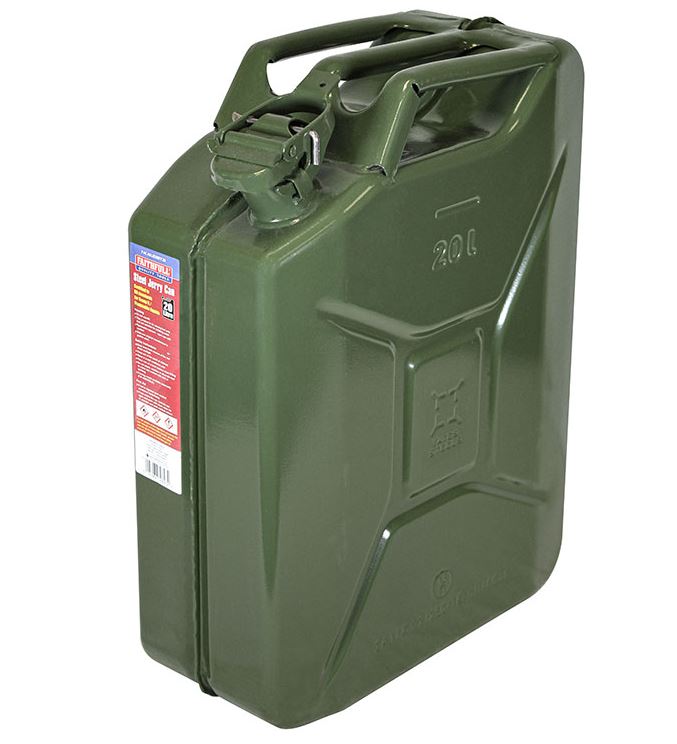 Faithful 20L Steel Jerry Can Army Green
