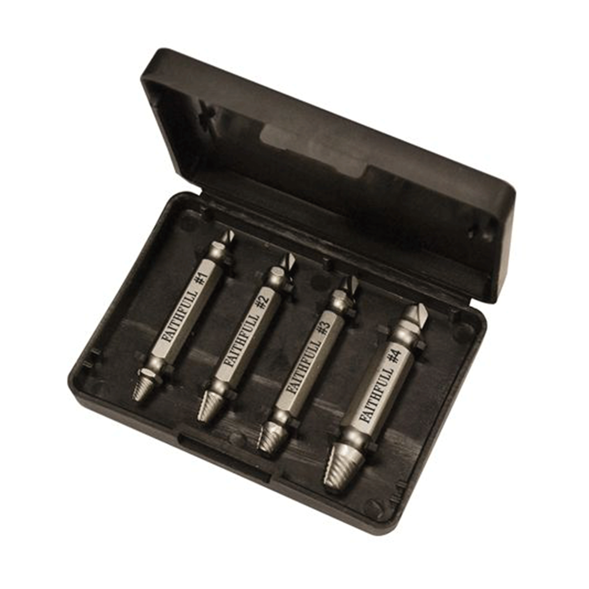 Faithfull 4 Piece Screw Extractor Kit