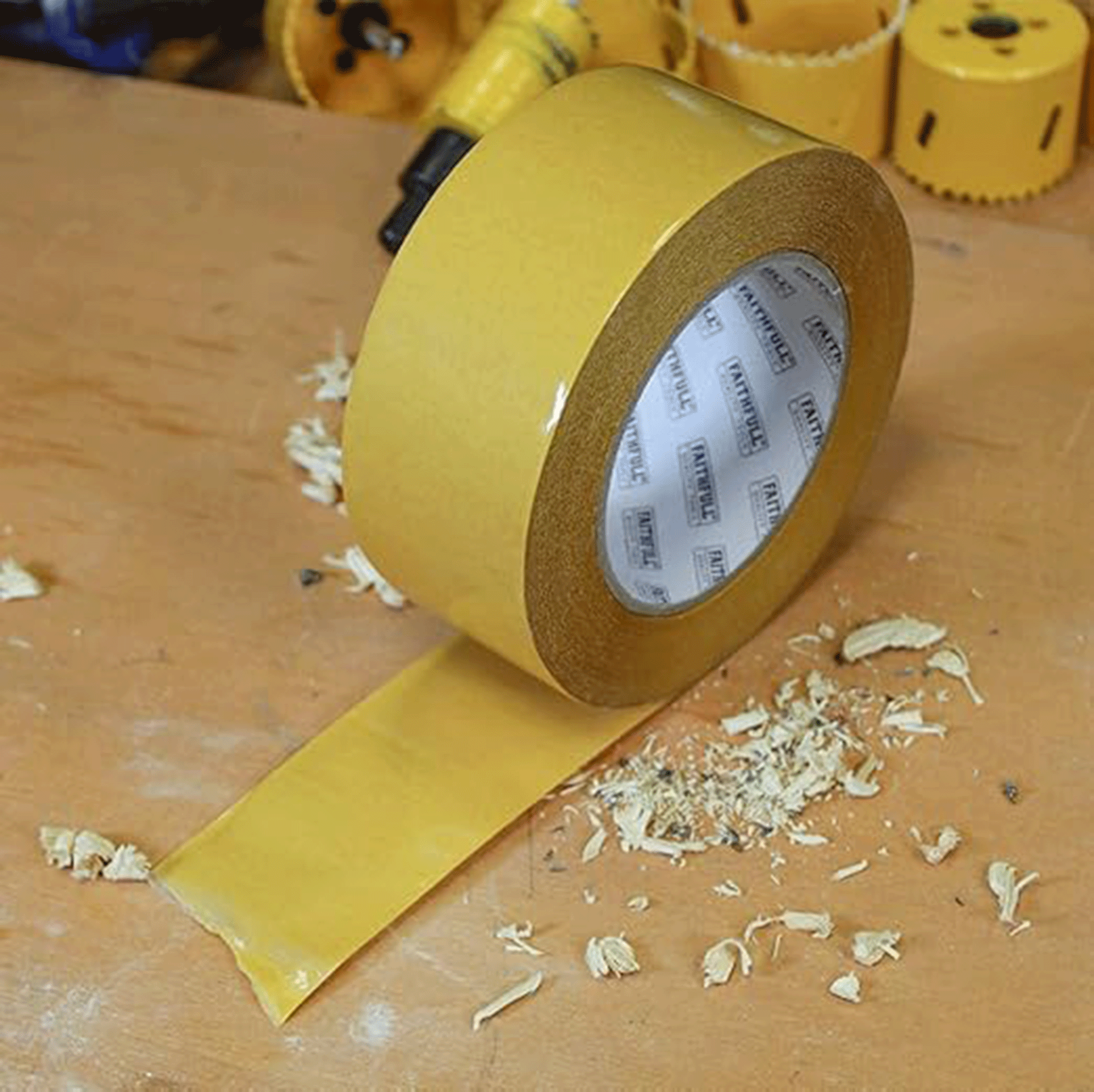 Faithfull Tools Heavy-Duty Double Sided Cloth Tape 50mmx25m