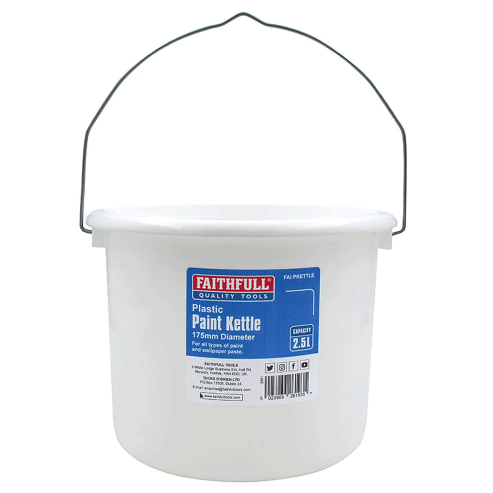Faithfull Tools Plastic Paint Kettle 2.5L