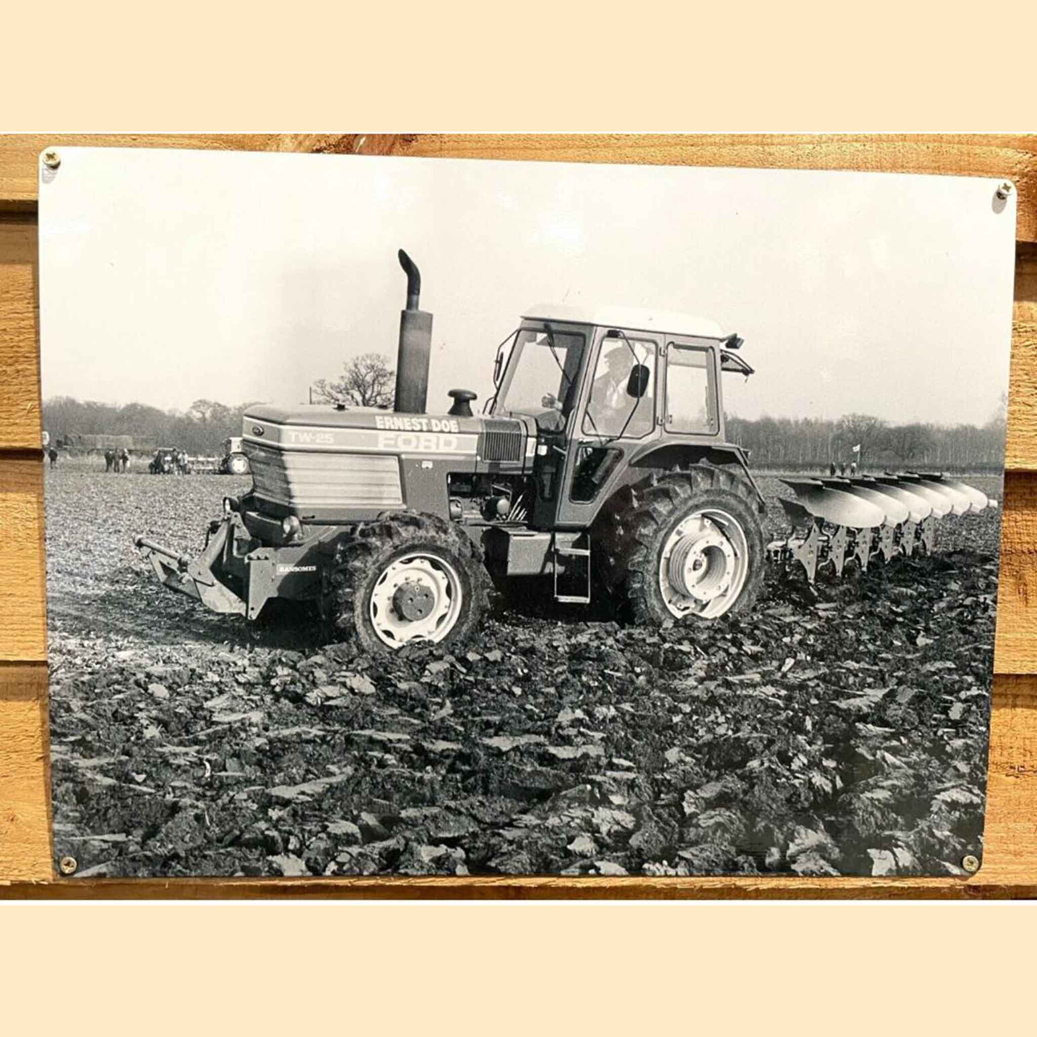 Ford TW-25 Tractor Large Metal Sign 30x40cm