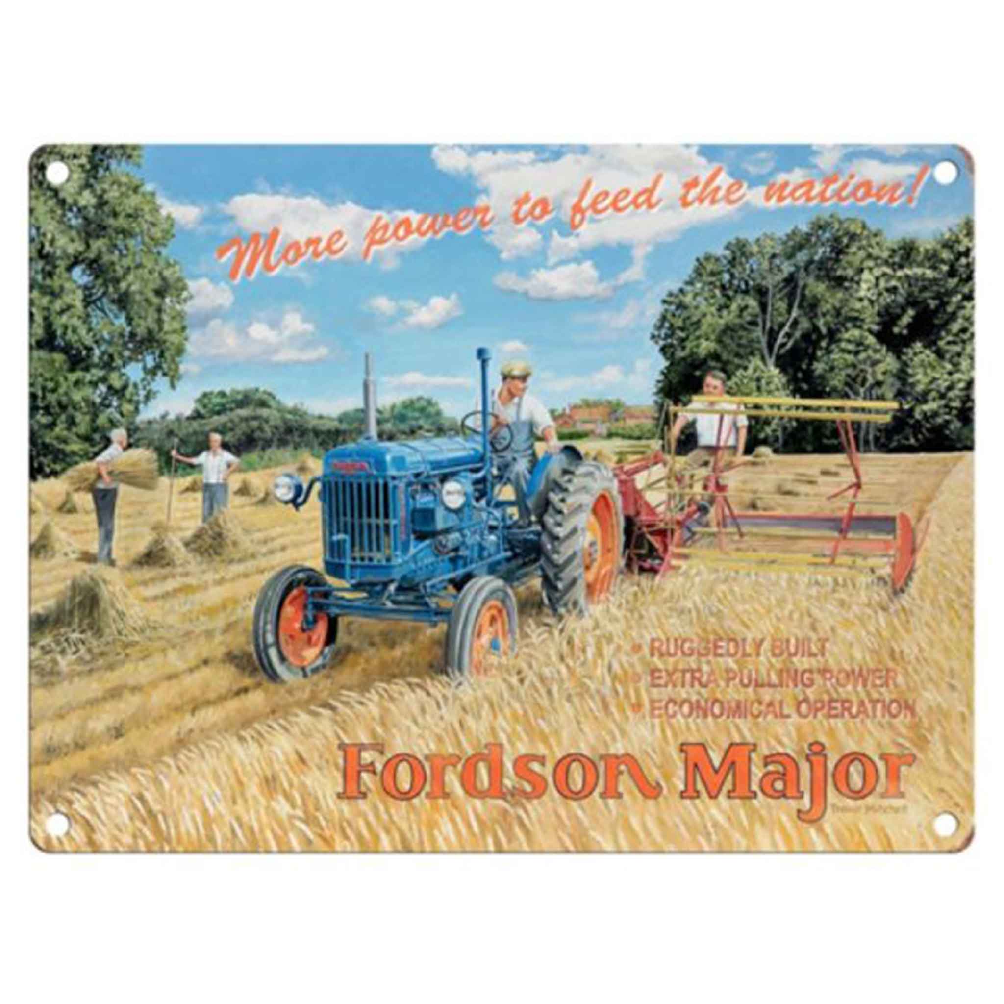 Fordson Major Tractor Large Metal Sign 30x40cm