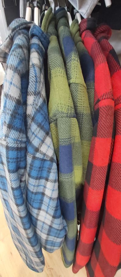 Fort Workwear 126 Portman Fleece Checked Shackets Blue-Green-Red