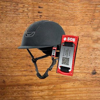 Guardian Horse Riding Helmet 'Help-Me' Badge 1