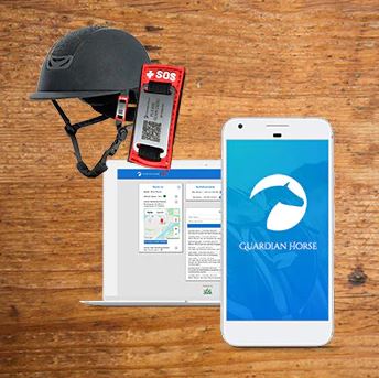 Guardian Horse Riding Helmet 'Help-Me' Badge 3