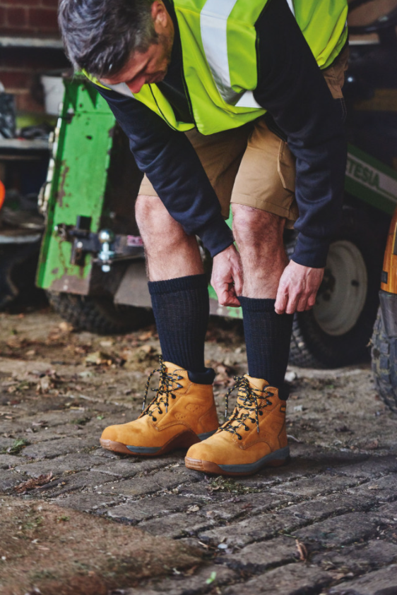 HJ Hall Long Cotton Comfort Top Work Socks (3 Pairs) 2