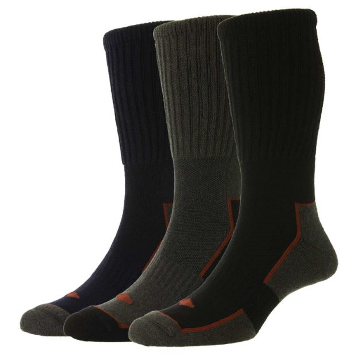 HJ Hall Long Cotton Comfort Top Work Socks (3 Pairs)
