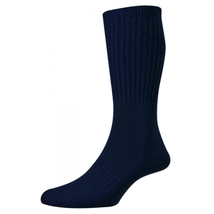 HJ Hall Men's Cotton Garden Socks Navy