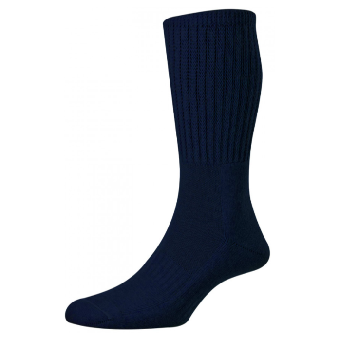 HJ Hall Men's Cotton Garden Socks Navy