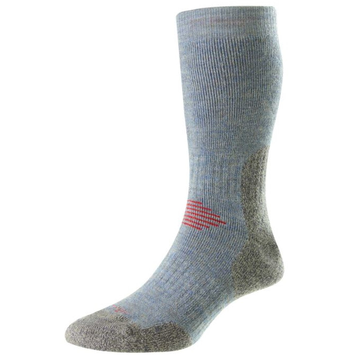 HJ Hall Men’s ProTrek Mountain Climb Socks Denim-Grey 1
