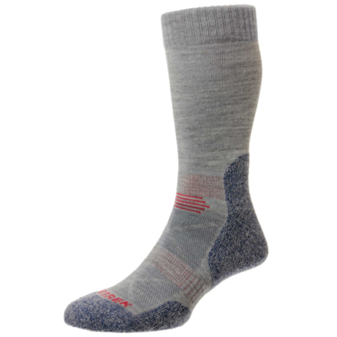 HJ Hall ProTrek Adventure Trek Socks Grey-Blue Marl