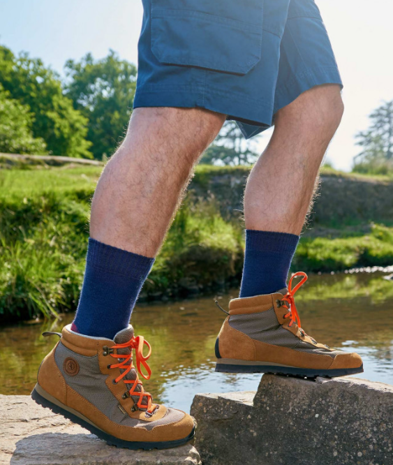 HJ Hall ProTrek Adventure Trek Socks Navy-Red Marl 2