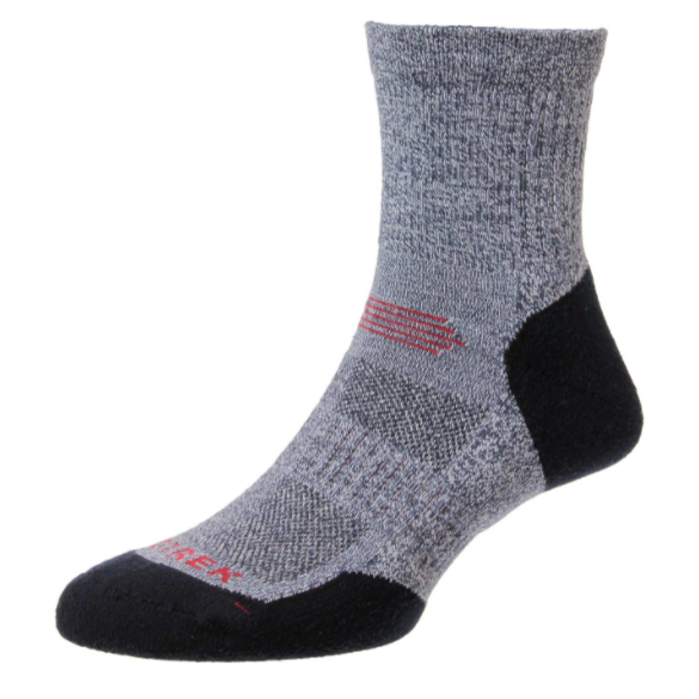 HJ Hall ProTrek Light Hike Socks Blue Marl-Navy 1