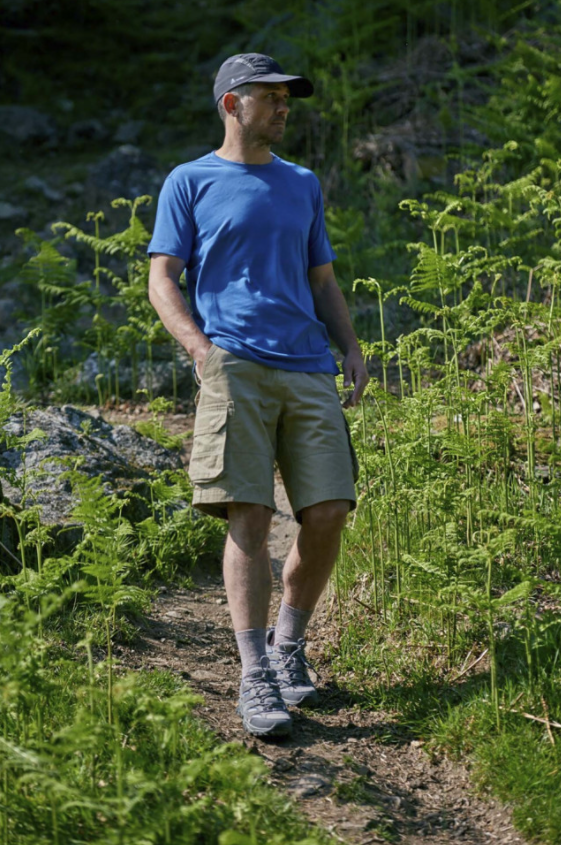 HJ Hall ProTrek Light Hike Socks Blue Marl-Navy 2