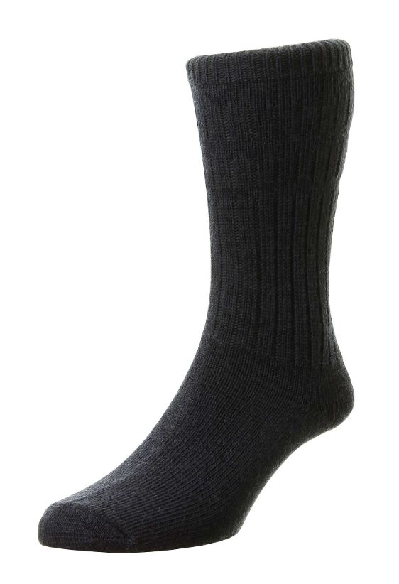HJ Hall Thermal Softop Wool Rich Socks Navy 1