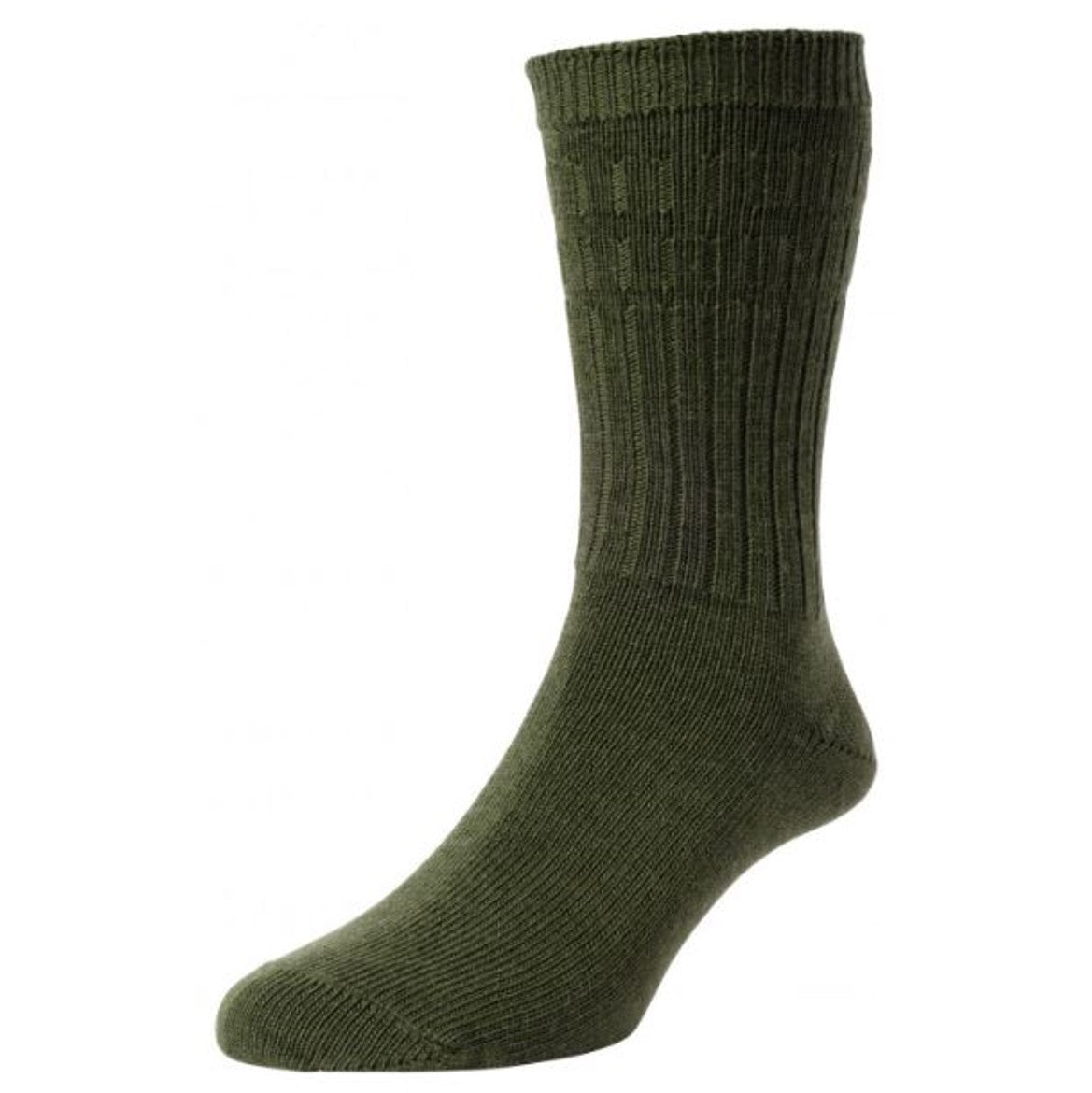 HJ Hall Thermal Softop Wool Rich Socks Olive 2
